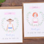 Flower Girl Personalised Thank You Or Will You Be Card, thumbnail 2 of 7