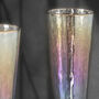 G Decor Set Of Four Grey Hammered Champagne Glasses, thumbnail 3 of 3