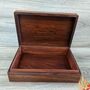 Carved Tree Floral Wooden Jewellery Box Eco Design, thumbnail 3 of 6