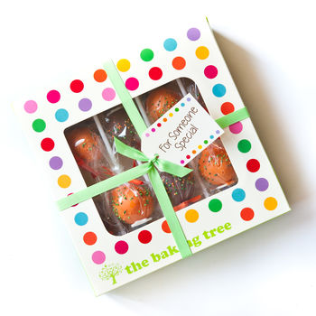 Gift Box Of Eight Chocolate Halloween Cake Pops, 7 of 7
