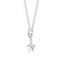 Faceted Star Charm Necklace, Sterling Silver Or Gold Plated, thumbnail 2 of 10