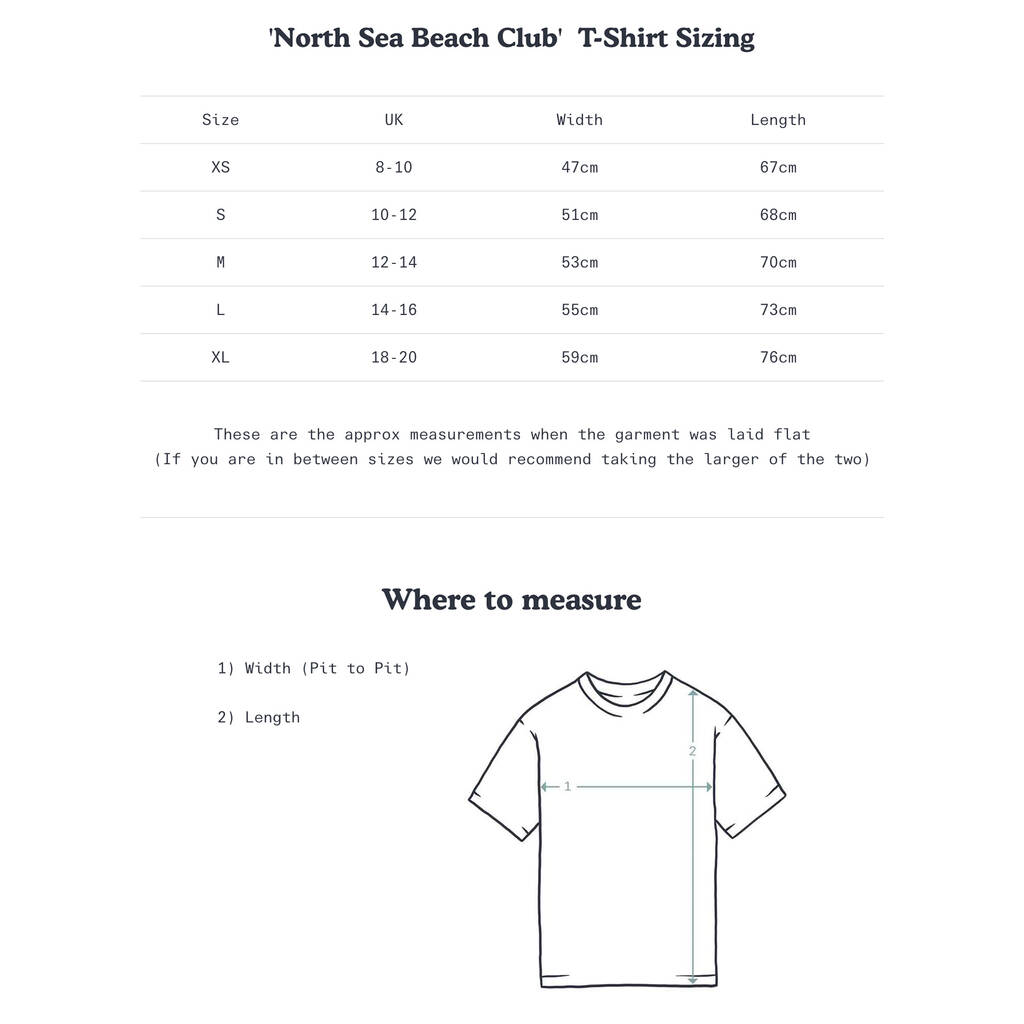 Womens Retro Grey 'North Sea Beach Club' T Shirt By Art Disco ...