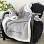 Personalised Me And My Pet Grey Blanket, thumbnail 2 of 3