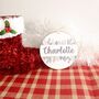 Personalised Grey Wreath Christmas Decoration Bauble, thumbnail 3 of 3