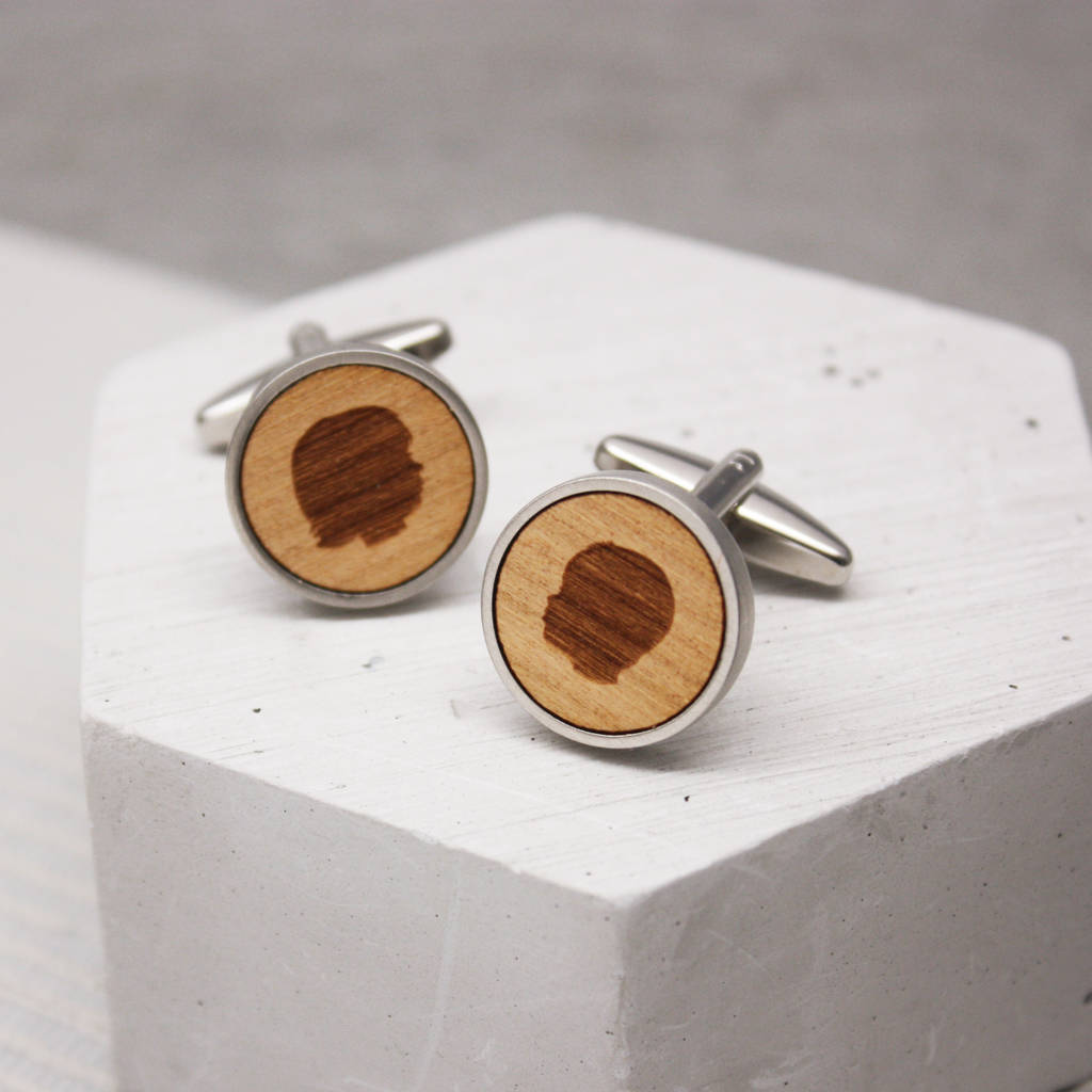Image of Personalised Portrait Cufflinks