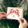 Valentines Romantic Card 'You're My Lobster', thumbnail 3 of 4