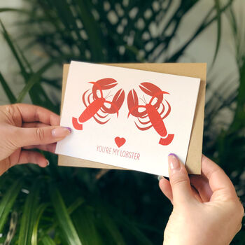 Valentines Romantic Card 'You're My Lobster', 3 of 4