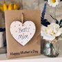 Personalised Mother's Day Mum Wooden Keepsake Card, thumbnail 2 of 4