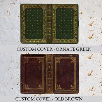 Personalised Classic Book Notebook With Antique Book Cover Designs, 7 of 7