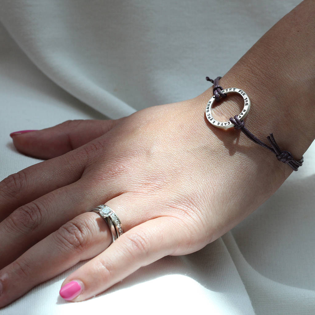 Personalised Friendship Circle Bracelet By Soremi Jewellery
