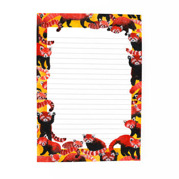Eco Friendly Notepad Pack Of Red Pandas Print, 2 of 4