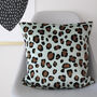 Leopard Print Velvet Cushion, thumbnail 3 of 11