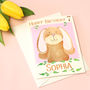 Personalised Bunny Age Hoppy Birthday Card, thumbnail 6 of 8