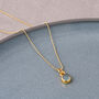 Gem Dot Aquamarine March Birthstone Necklace, thumbnail 3 of 4
