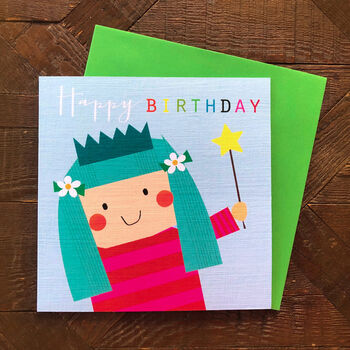 Blue Birthday Girl Card, 4 of 4