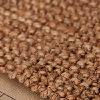 Sandsend Natural Handwoven Jute Door Mat, 3 of 3