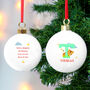Christmas Animal Initial Personalised Hanging Bauble, thumbnail 5 of 5