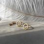 Textured Circle Stud Earrings, thumbnail 12 of 12