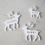 Personalised Reindeer Christmas Decoration, thumbnail 2 of 2