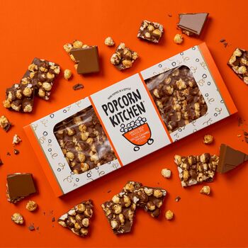 Giant Salted Caramel Popcorn And Milk Chocolate Bar Twin Pack, 4 of 5