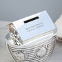 Personalised Silver Plated Noah’s Ark Money Box, thumbnail 3 of 4