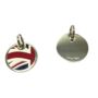 Union Jack Nickel Plated Dog Tag, thumbnail 2 of 2