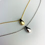 Sterling Silver Teardrop Pendant Necklace, thumbnail 2 of 4