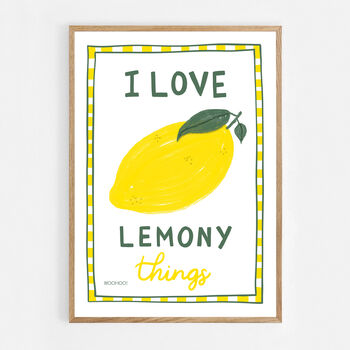 I Love Lemony Things Print, 6 of 7