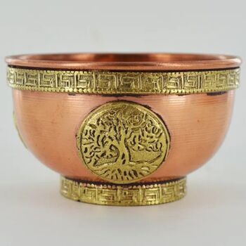 Tree Of Life Copper Bowl Sculpture, 2 of 4