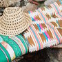 Colourful Ikat Woven Chair Pad, thumbnail 1 of 5