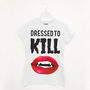 Dressed To Kill Women’s Halloween T Shirt, thumbnail 2 of 2