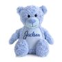 Large Personalised Blue Fluffy Bear, thumbnail 2 of 3