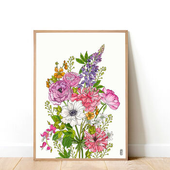 Somerset Flowers Art Print, 2 of 3