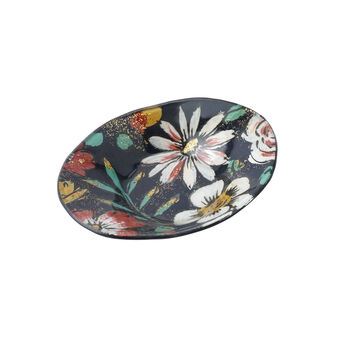 Twilight Bloom Glass Small Oval Bowl In Gift Box, 2 of 3