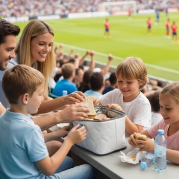 Personalised White Football Lunch Bag, 4 of 12