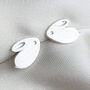 Sterling Silver Bunny Stud Earrings, thumbnail 4 of 6