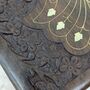 Girlfriend Gift; Wooden Floral Inlaid Gift Box, thumbnail 6 of 7