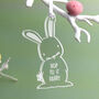 Personalised Easter Bunny Hanging Acrylic Decoration, thumbnail 6 of 6