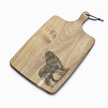 Personalised Leonberger Engraved Acacia Serving Board, 9 of 10