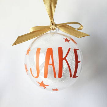 A Personalised Christmas Tree Bauble, 10 of 12