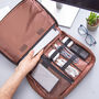 Personalised Faux Leather Travel Organiser Case, thumbnail 3 of 7
