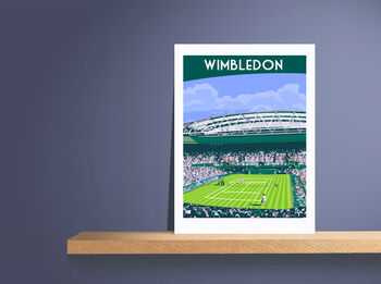 Wimbledon Tennis Art Print, 4 of 4