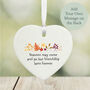 Personalised Porcelain Heart Seasons Friendship Keepsake Gift, thumbnail 1 of 2