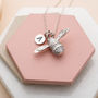 Personalised Silver Bee Necklace, thumbnail 1 of 8