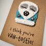 Camper Van Crochet Birthday Card Handmade, thumbnail 5 of 8