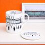 Manchester United Old Trafford Football Stadium Bone China Mug, thumbnail 1 of 5