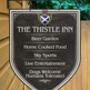 Thistle Inn Personalised Home Pub Sign Man Cave Sign, thumbnail 4 of 9