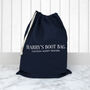 Personalised Cotton Boot Bag, thumbnail 3 of 12