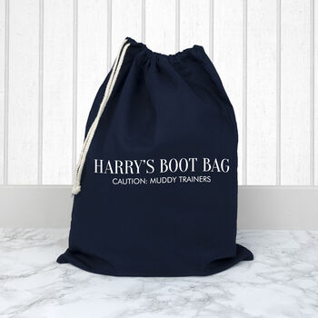 Personalised Cotton Boot Bag, 3 of 12