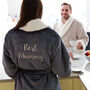 Personalised Sherpa Style Fleece Dressing Gown, thumbnail 1 of 12